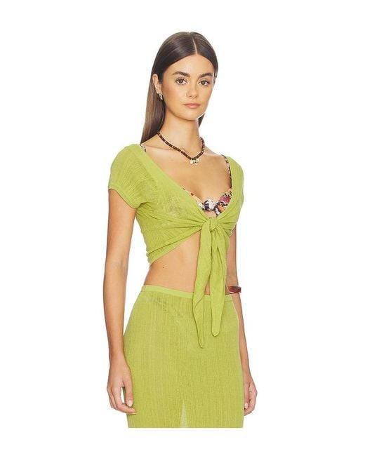 Solid & Striped Yellow The Rianne Top