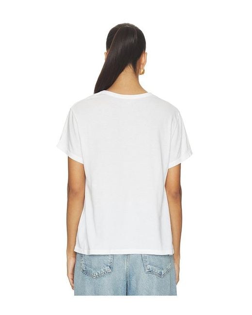 DONNI. White The Jersey V-Neck Tee