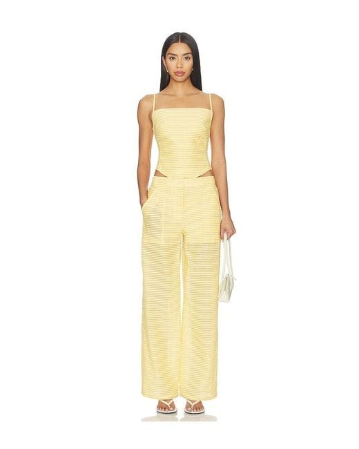 Jonathan Simkhai Yellow Lenora Bustier Top