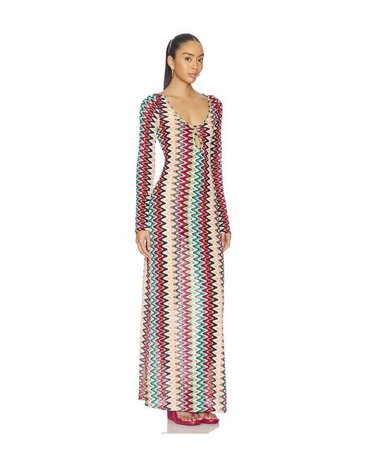 Seven Wonders Multicolor Emerie Scoop Neck Maxi Dress