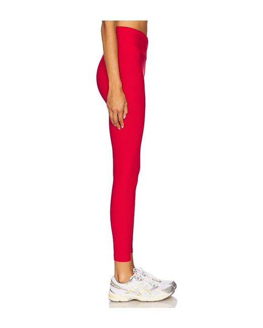 Year Of Ours Red Ribbed Veronica Legging