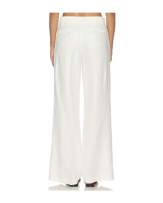 Closed White Flared Linen Pants