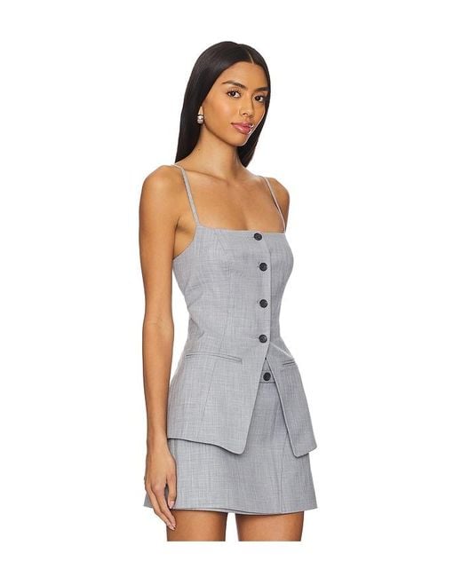 Shona Joy White Asher Tailored Top