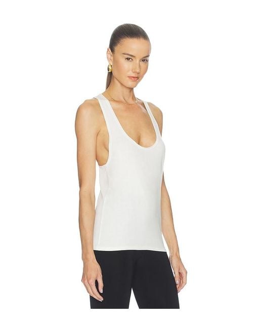 ÉTERNE Blue Soft Jersey Hedi Top
