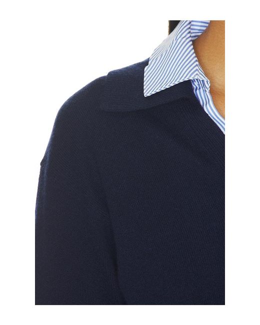 Brochu Walker Blue Ciara Polo Looker Sweater