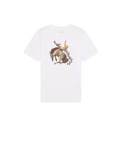 Brixton White Rowdy Short Sleeve Tailored Tee for men