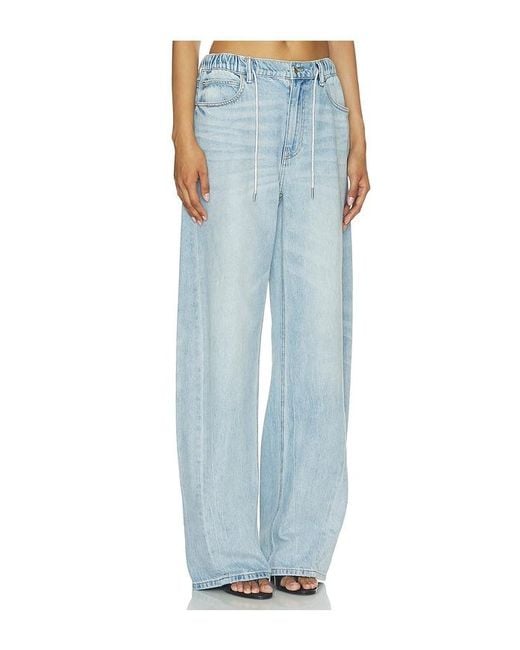 Alexander Wang Blue Balloon Jogger With Crystal Drawcord