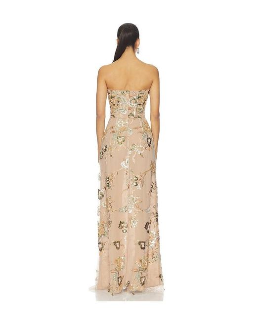 SAU LEE Natural Pippa Maxi Dress