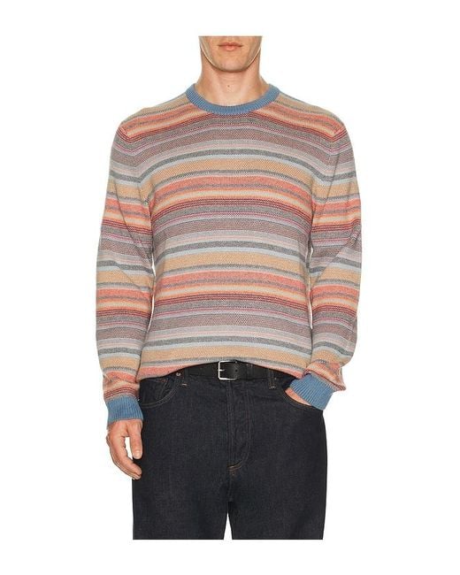 Marine Layer Multicolor Reed Jacquard Sweater for men