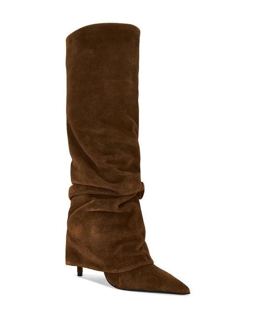 SCHUTZ SHOES Brown Mikki Up Cloak Boot