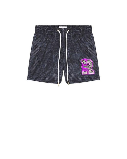Ryoko Rain Blue Snakeskin Shorts for men