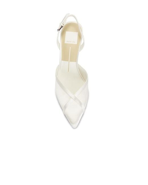 Dolce Vita White Elaya Slingback Pump