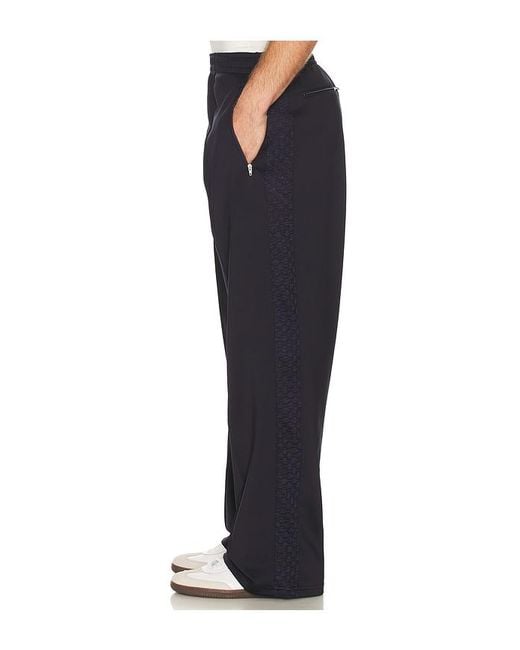 Palmes Black Tricot Track Pants for men