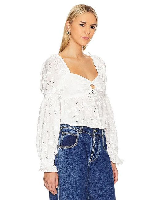Astr White Barstow Top