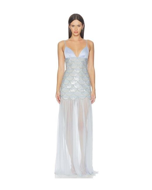 retroféte White Eileyn Embroidered Dress