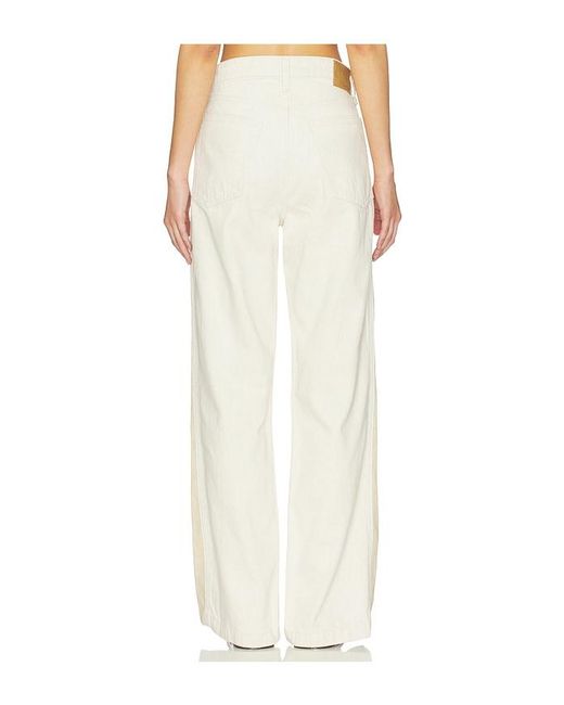 Rag & Bone White Logan Spliced Wide