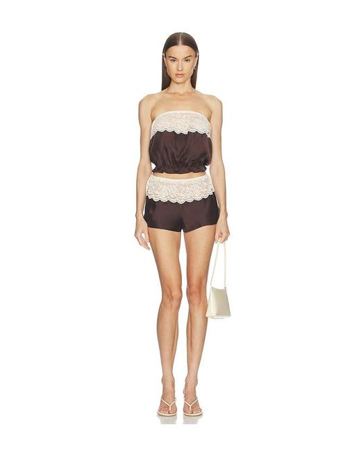 Frankie's Bikinis Black Rosie Silk Short