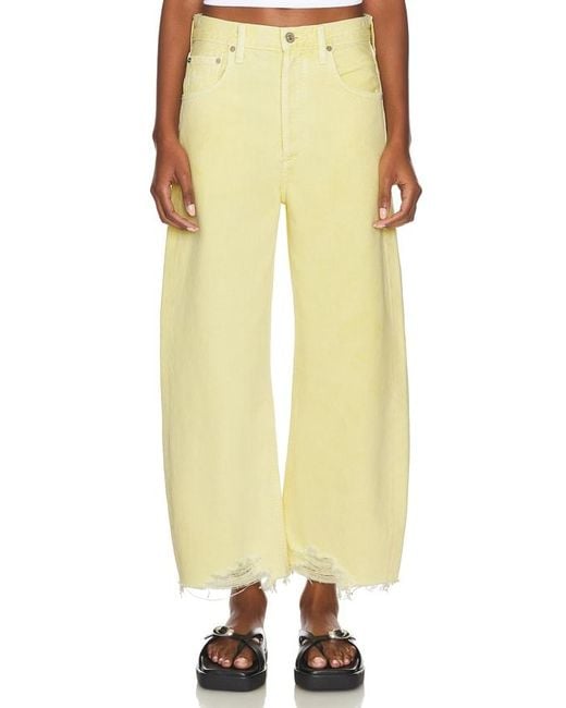 JEAN CROPPED BAS BRUT AYLA Citizens of Humanity en coloris Yellow