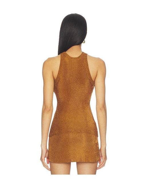 GUIZIO Brown X Revolve Millie Top