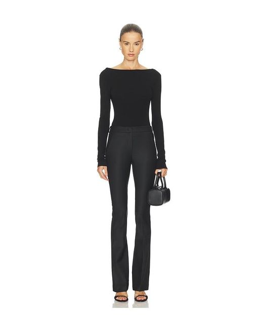 ALL THE WAYS Black Celine Bodysuit