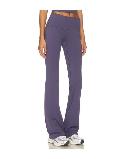 Gold Hinge Blue Essentials Foldover Flare Pant