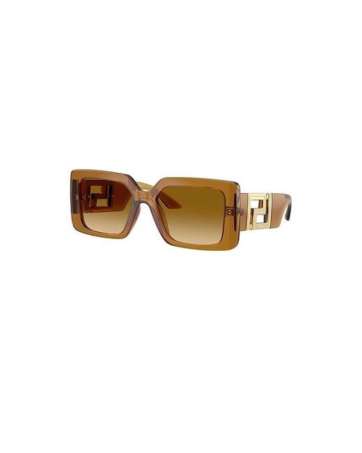 Square Sunglasses Versace de color Natural