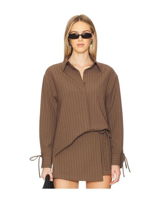 Line & Dot Brown Koa Shirt