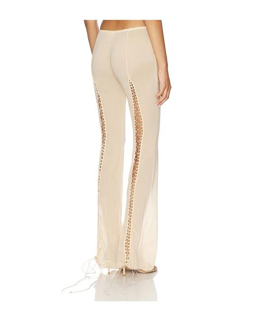 POSTER GIRL White Lace Up Pant
