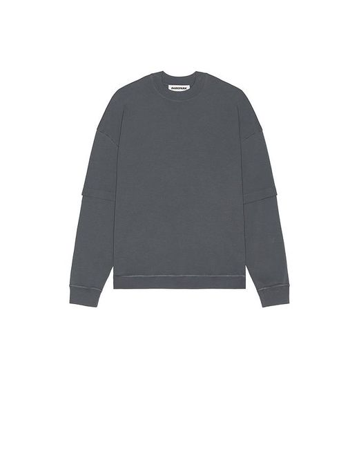 DARKPARK Gray Troy Double Sleeve Tee for men