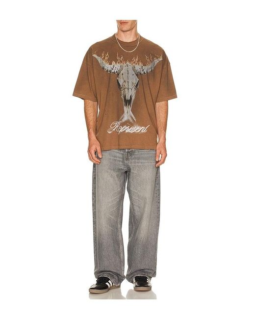 Represent Brown British Cowboys Tee for men