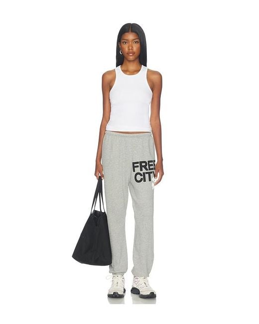 Freecity White Large Sweatpant