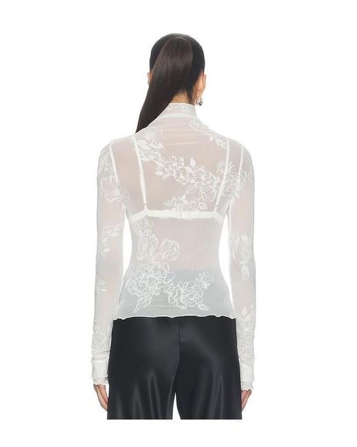 Free People White You Decide Longsleeve