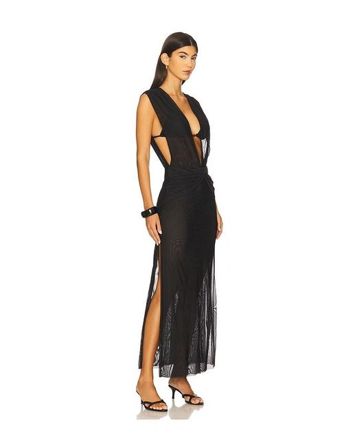 ViX Black Cindy Long Cover Up