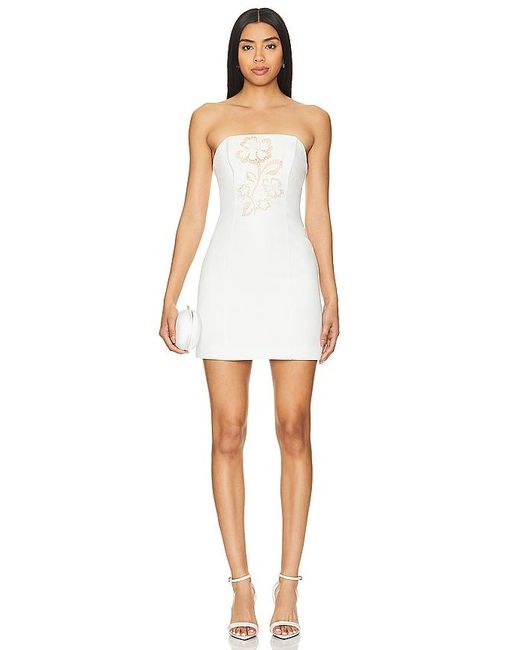 MILLY White Angel Carnation Cady Dress
