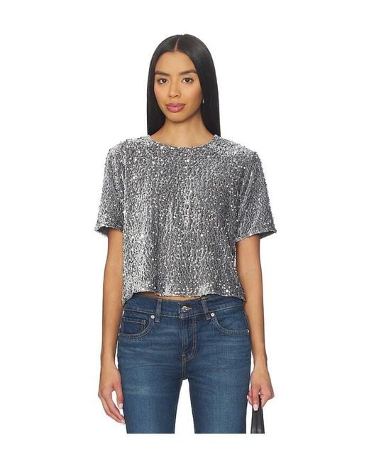 Steve Madden Women's Blue Cressa Top