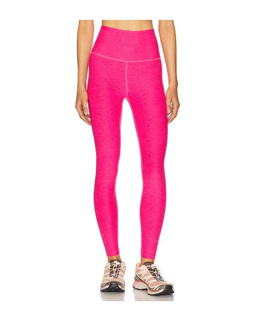 Beyond Yoga Pink Hoch Geschnittene Leggings Spacedye Caught