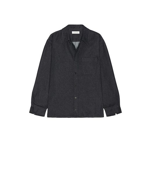 LE17SEPTEMBRE Black Denim Over Shirt for men