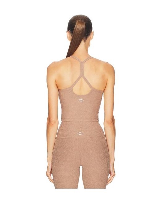 Beyond Yoga Natural Spacedye Slim Racerback Cropped Tank Top