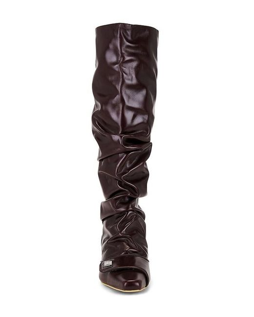 Dirt Brown Gathered Boot