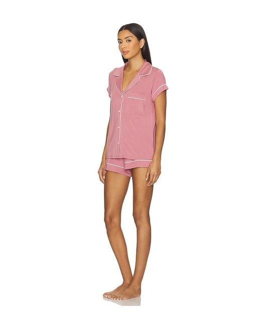Eberjey Red Gisele Shortie Pj Set