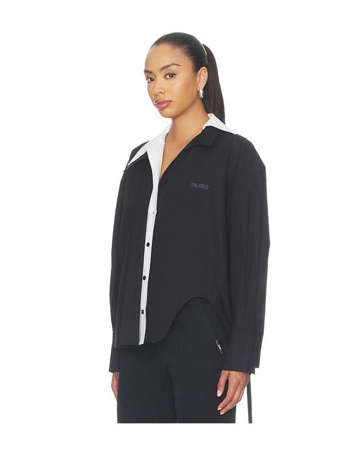 The Attico Blue Oversized Contrast Shirt