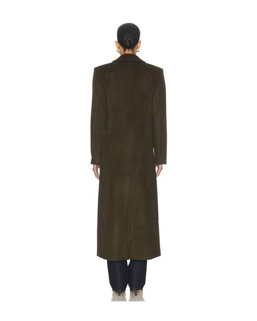 SER.O.YA Black Leche Wool Coat