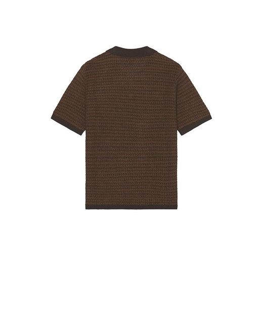 Former Brown Ag Open Collar Polo for men
