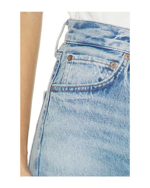 Agolde Blue Riley Crop Jean