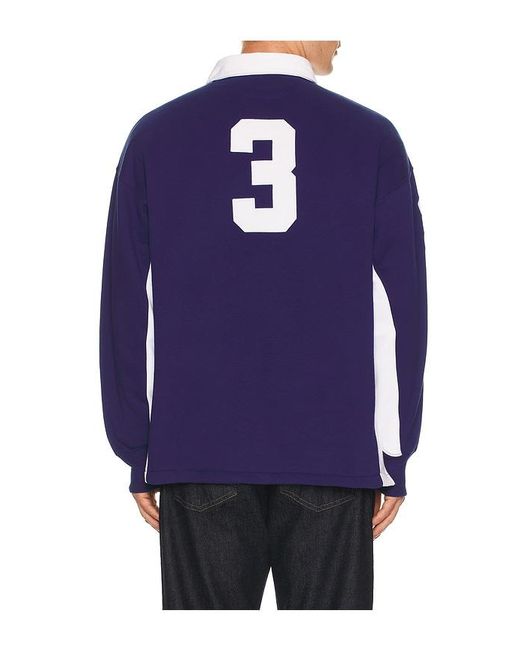 Polo Ralph Lauren Blue Magic Fleece Big Pony Rugby Sweatshirt for men