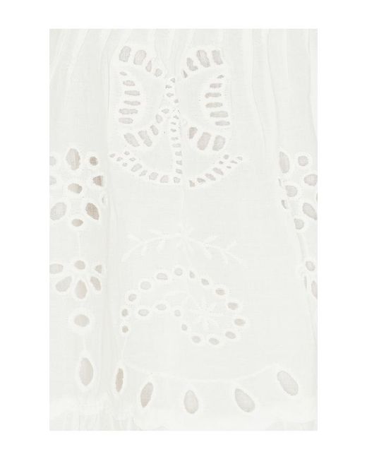 LoveShackFancy White Azar Dress