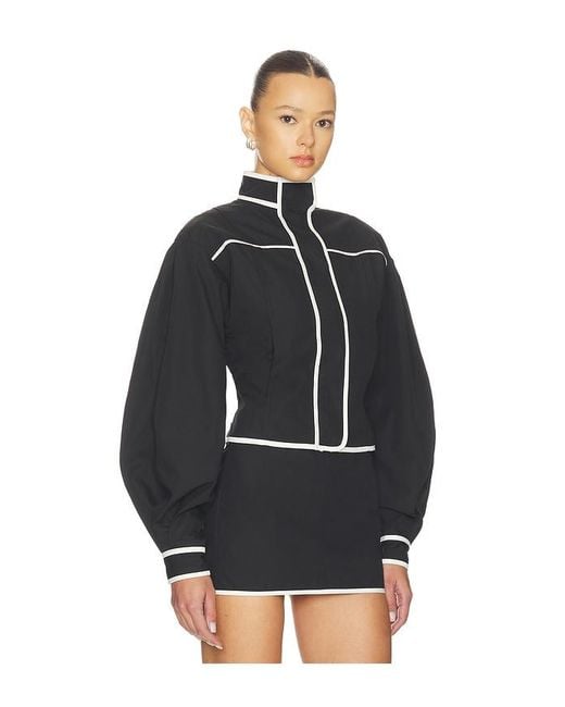 YELLOW THE LABEL Blue Mindy Cotton Jacket