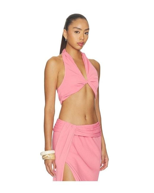 Lovers + Friends Pink Judy Top