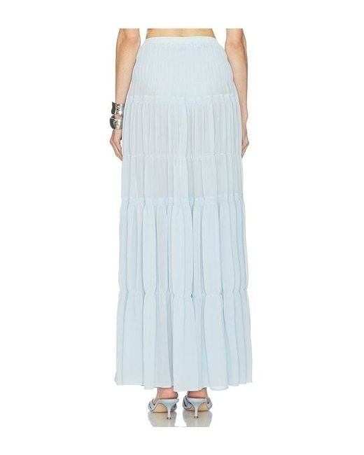 Camila Coelho Blue Yara Maxi Skirt