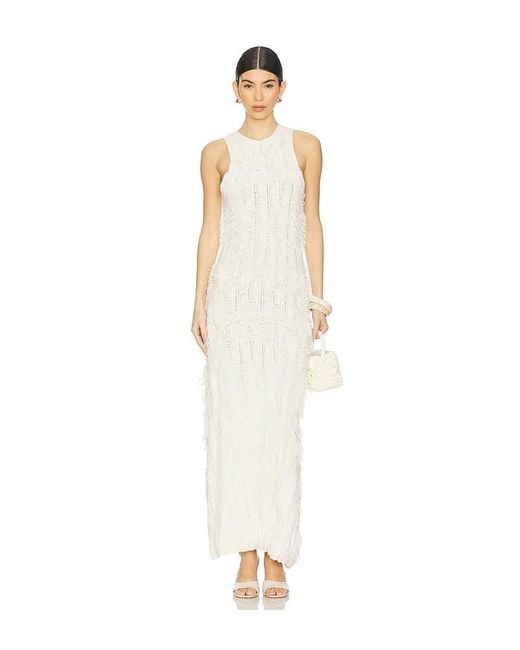 Ulla Johnson White Midi-Kleid Daria